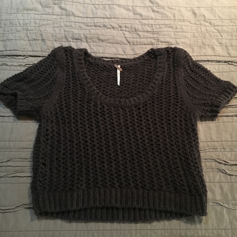 Free People knit crop top XS
